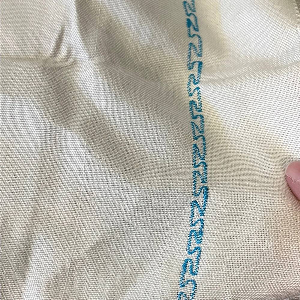 Embroidered Tablecloth/Tablerunner with Chinese kite Design 43”x18”